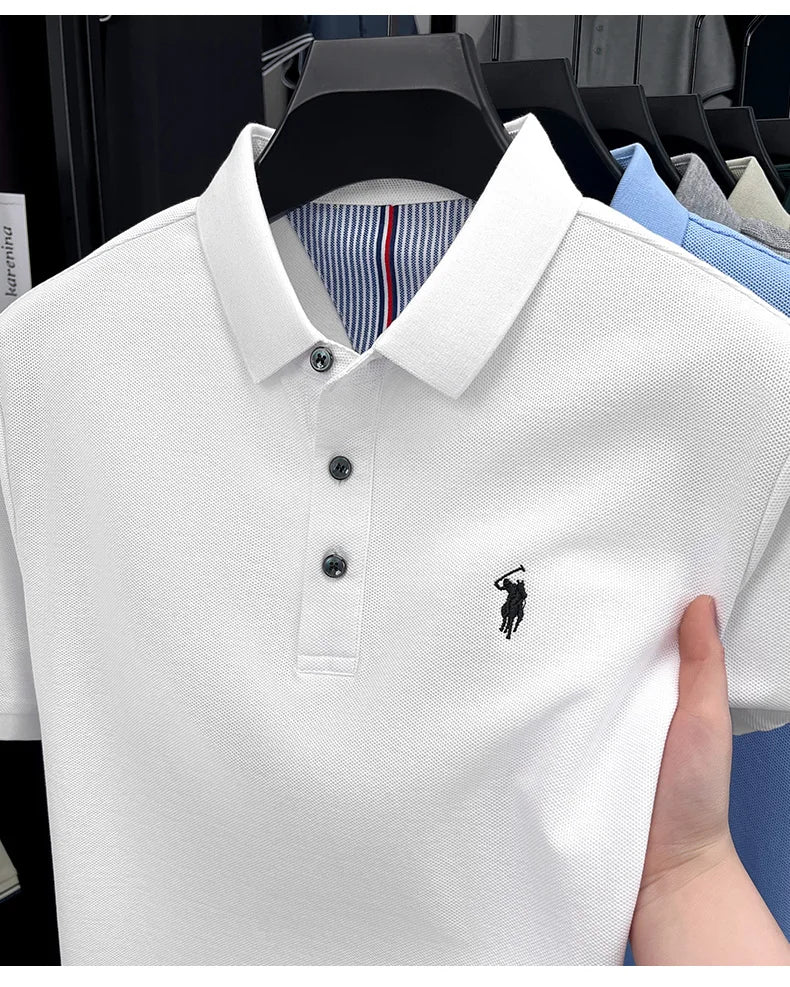 Men’s 100% cotton short sleeve polo shirt