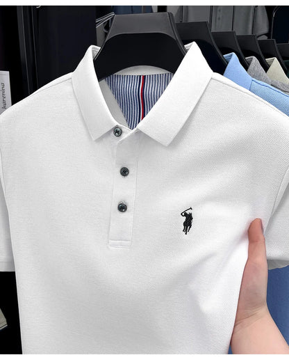 Men’s 100% cotton short sleeve polo shirt