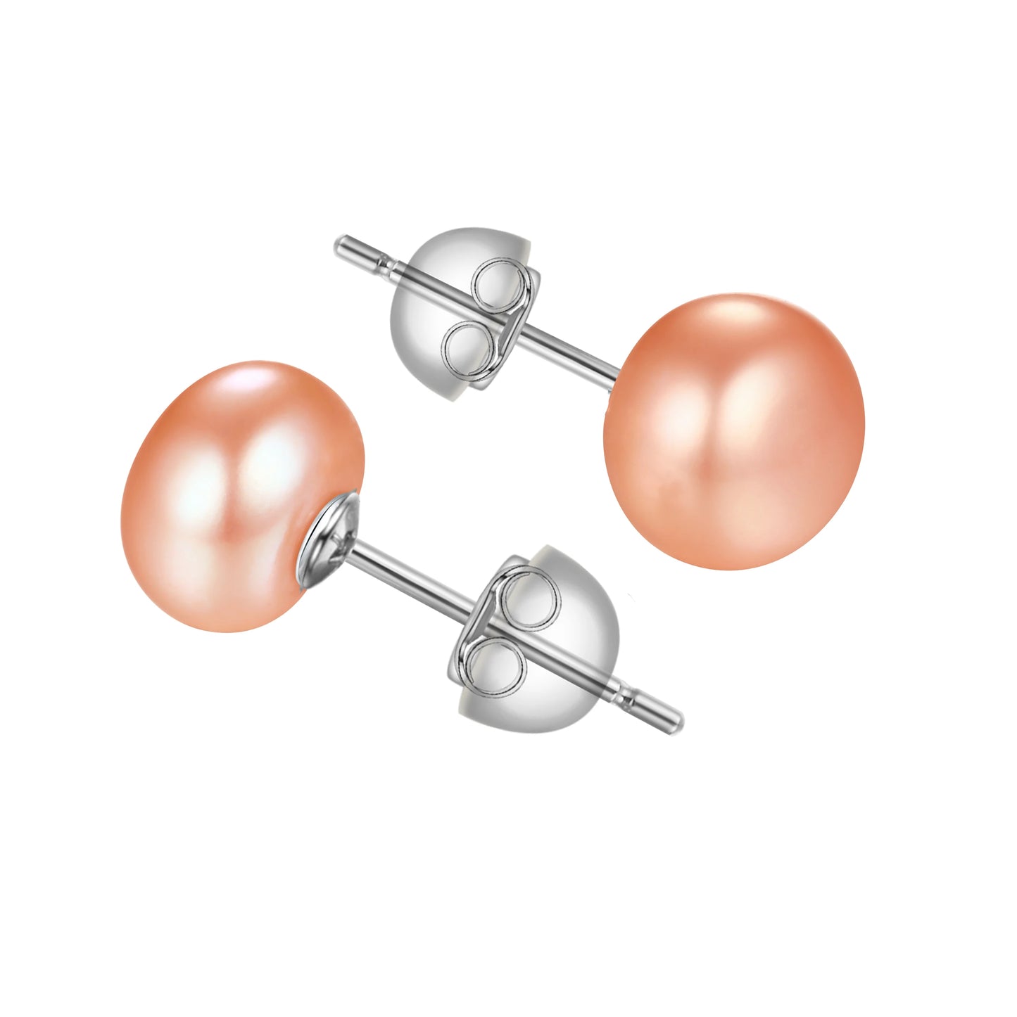 Freshwater Pearl Stud Earrings – 925 Sterling Silver