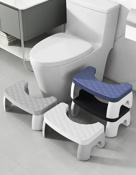 Ergonomic toilet foot stool for kids, adults, seniors, and pregnant women