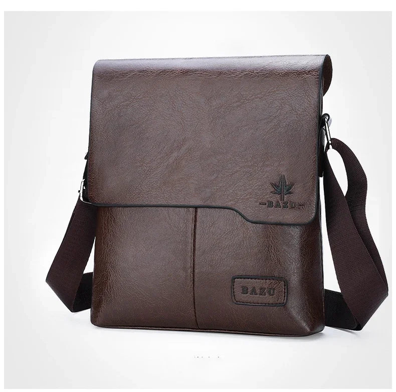 Durable premium leather side bag for men