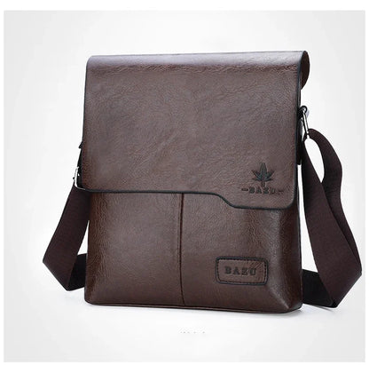 Durable premium leather side bag for men