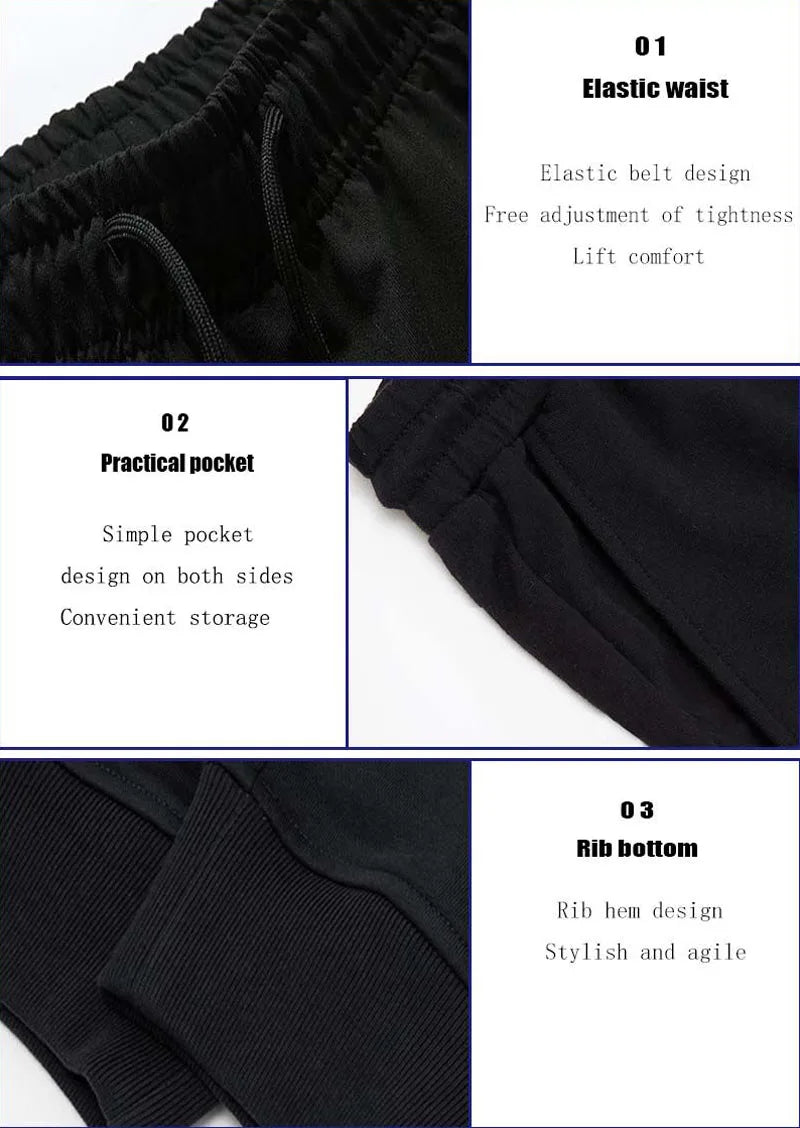 Men’s printed joggers, loose fit, autumn/winter streetwear