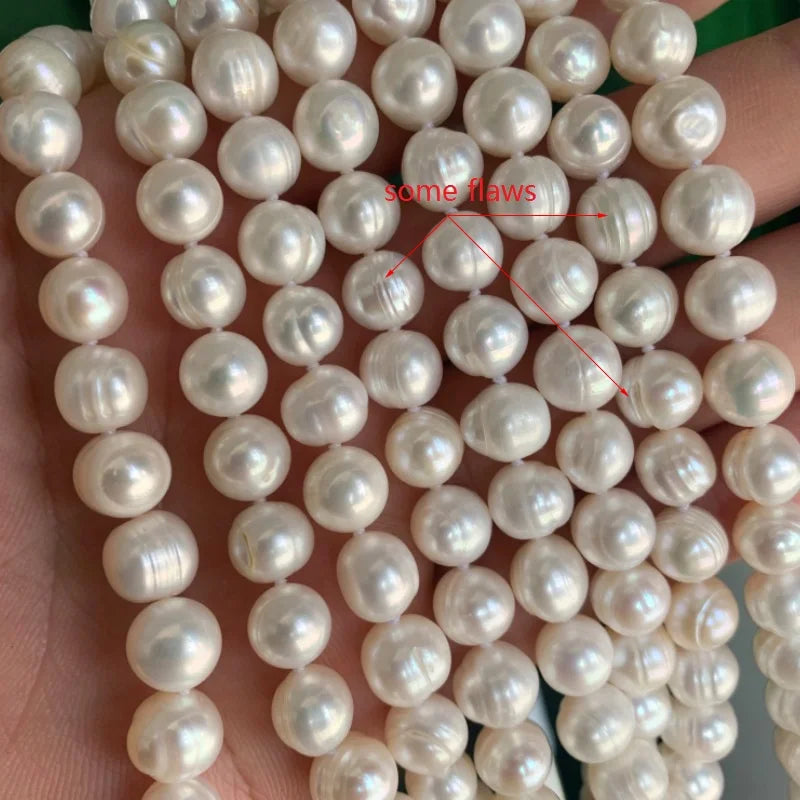 Freshwater Pearl Necklace – 9-10mm, 925 Sterling Silver