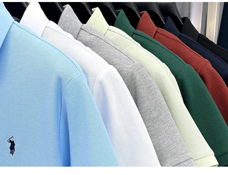 Men’s 100% cotton short sleeve polo shirt