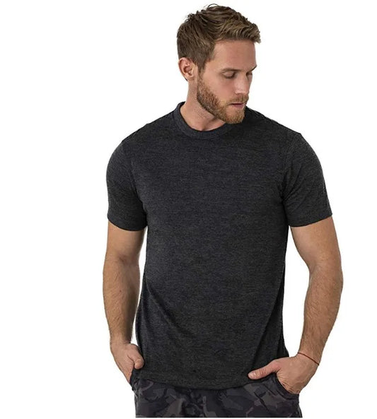 Men’s 100% superfine merino wool base-layer T-shirt