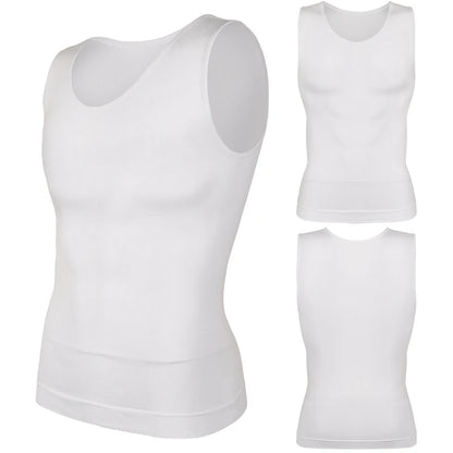 Men’s slim compression top for body shaping
