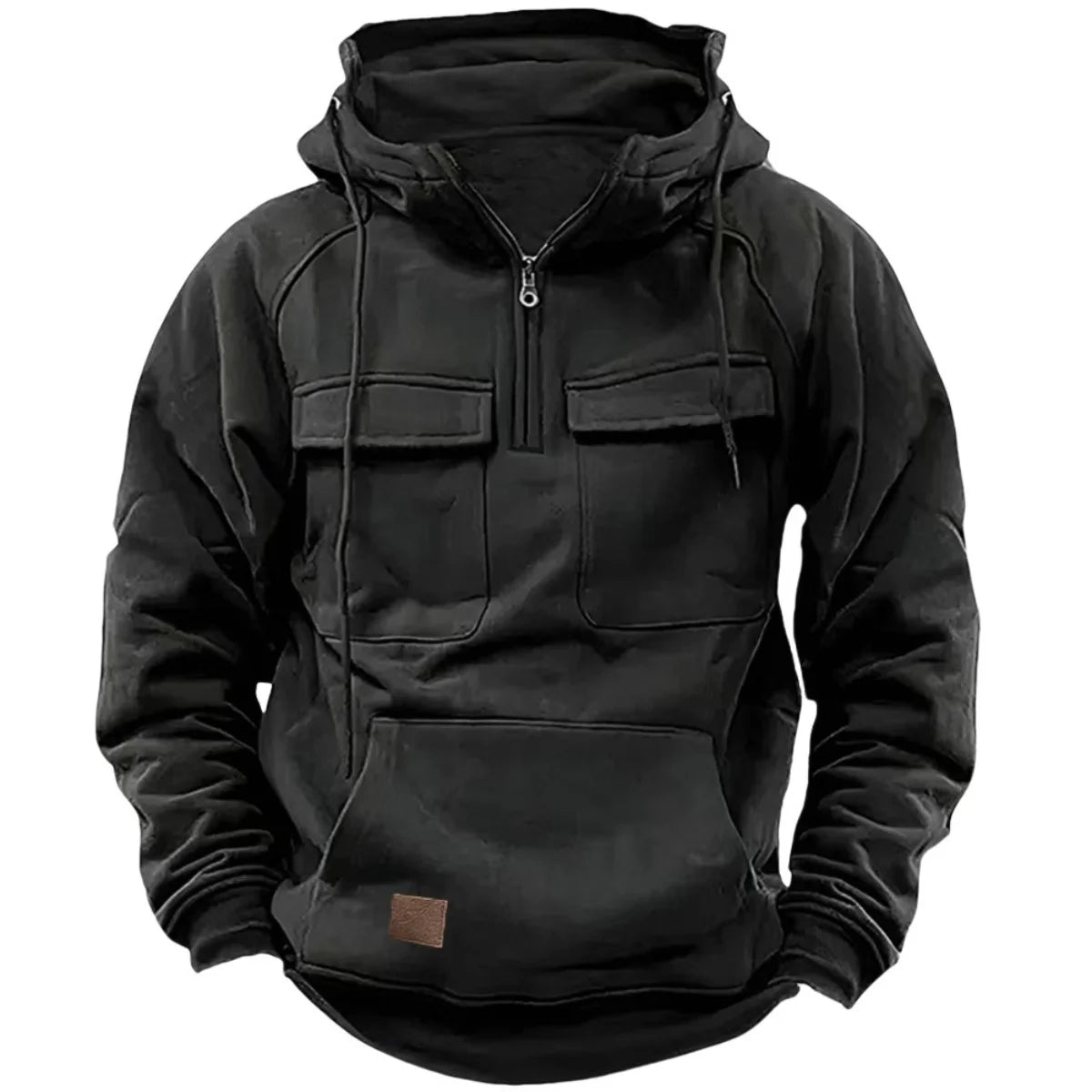 Men’s thick outdoor hooded sweatshirt with pockets