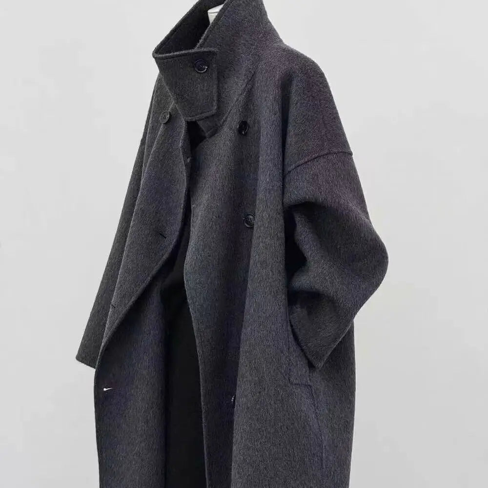 Women’s double-sided cashmere coat