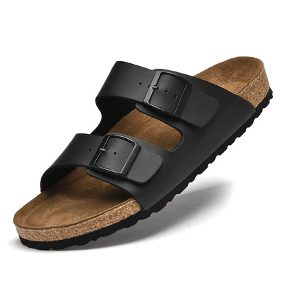 Flat anti-skid designer sandals for comfort