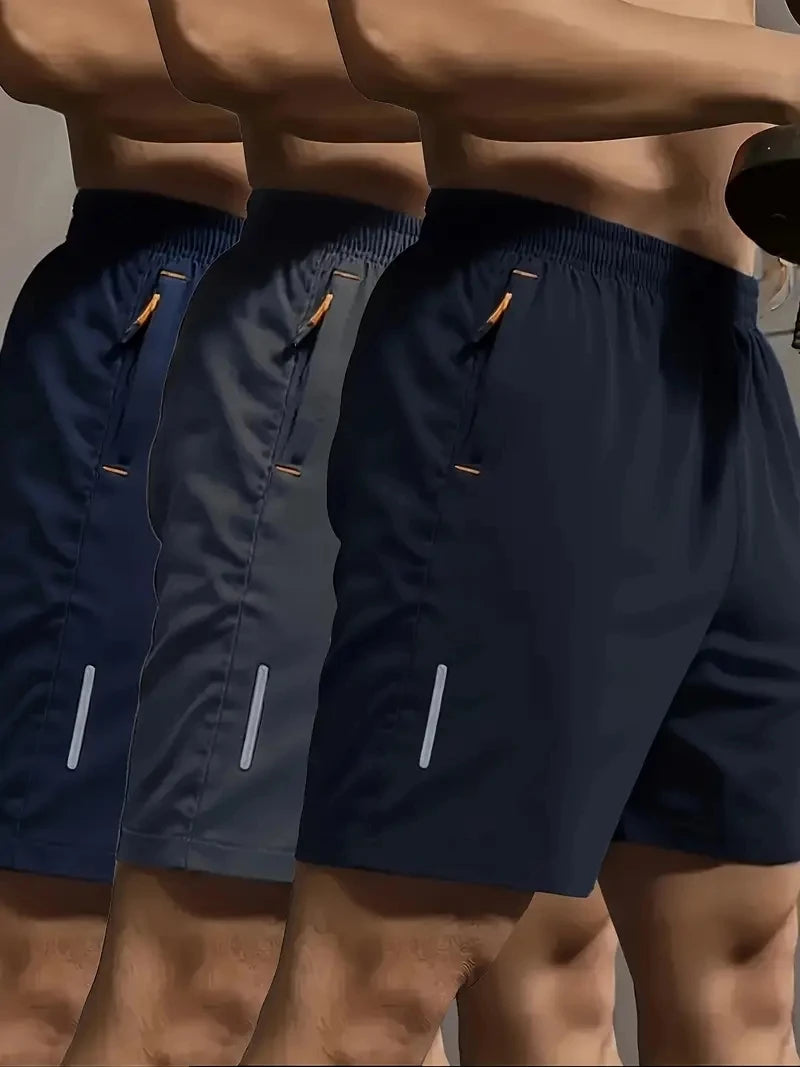 Men’s breathable summer sports shorts with elastic waist