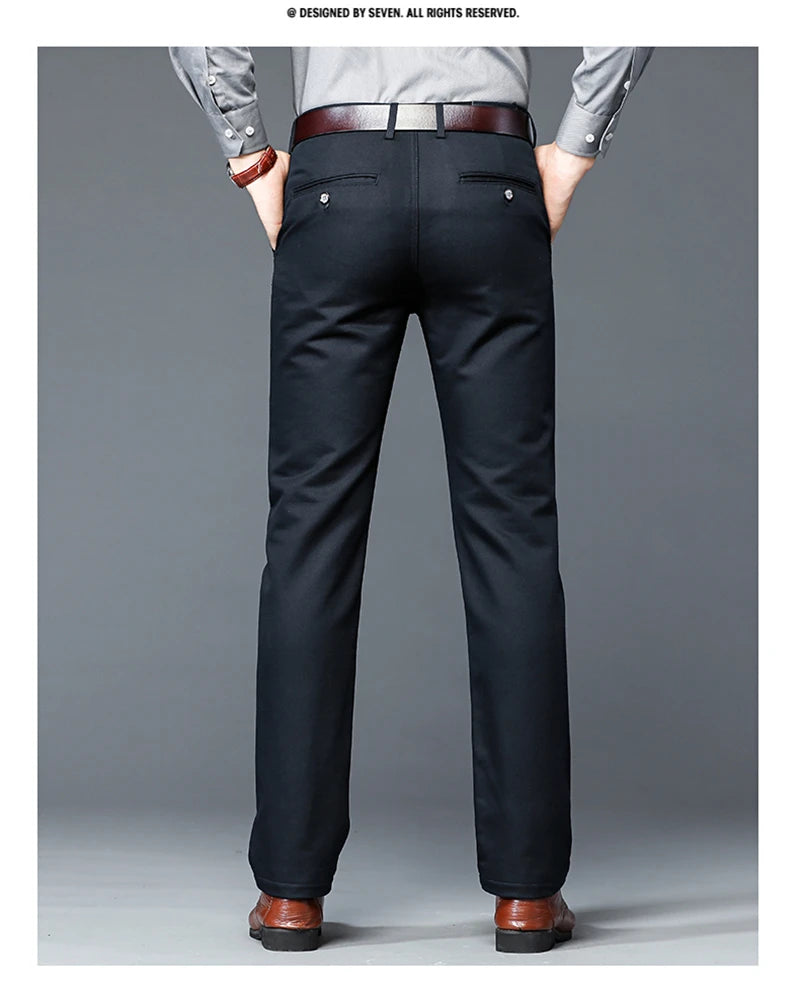 Luxury business casual suit pants, regular fit