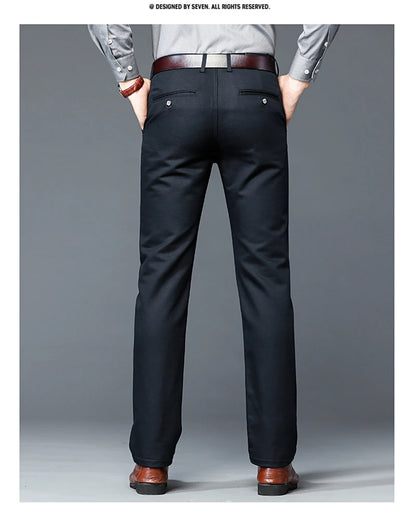 Luxury business casual suit pants, regular fit