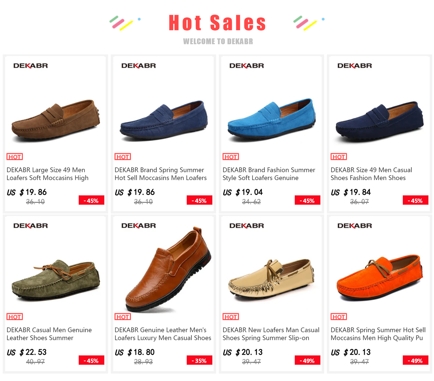 Casual fashion boat shoes for men