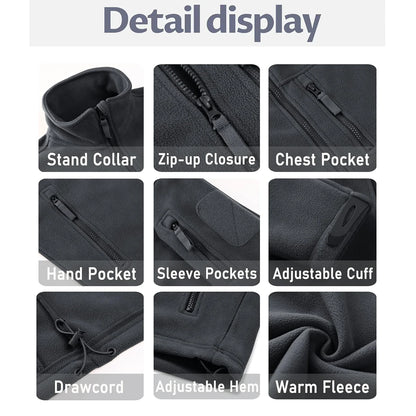 Men’s cotton-padded winter vest with stand collar