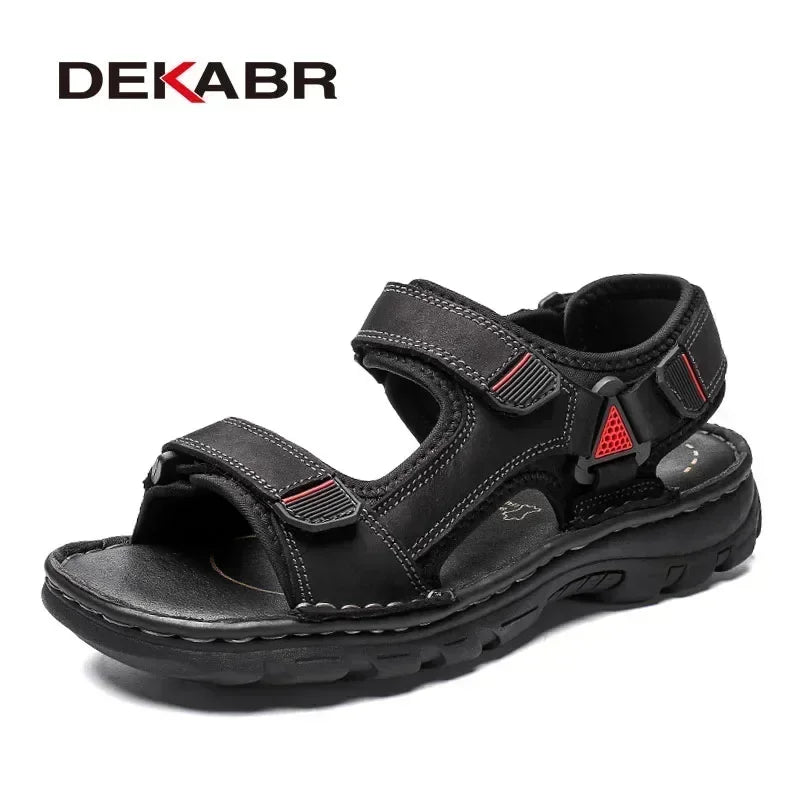 Fashionable non-slip outdoor leather sandals