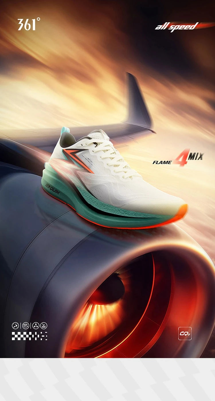361° Flame 4.0 men’s carbon plate running shoes