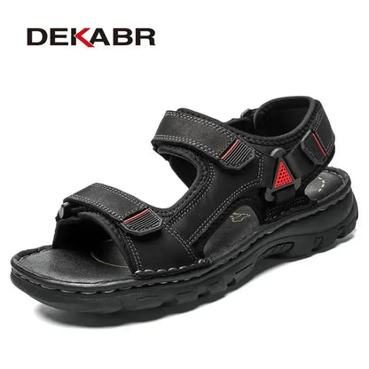 Fashionable non-slip outdoor leather sandals