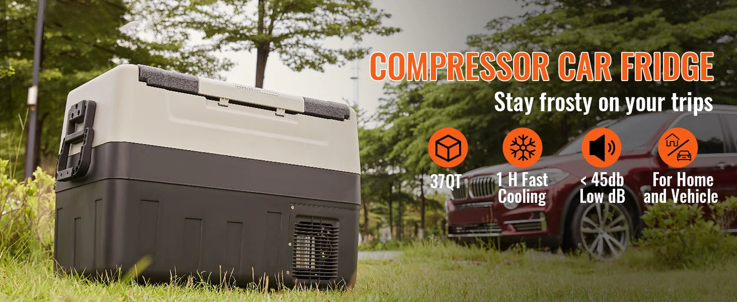 Mobile car refrigerator with wheels—compact, powerful, and easy to carry