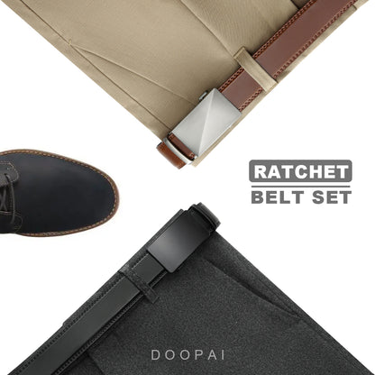 Premium designer-style leather belt for men