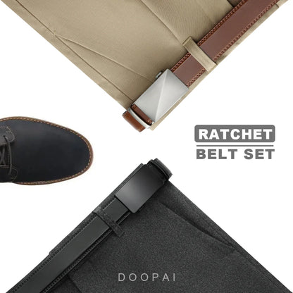 Premium designer-style leather belt for men