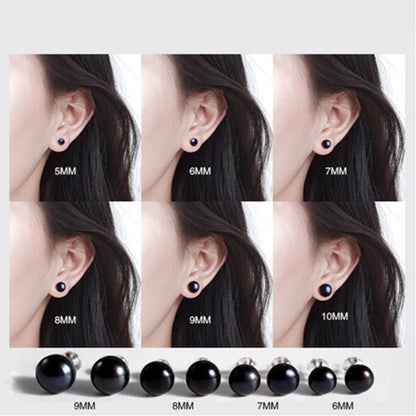 Freshwater Pearl Stud Earrings – 925 Sterling Silver