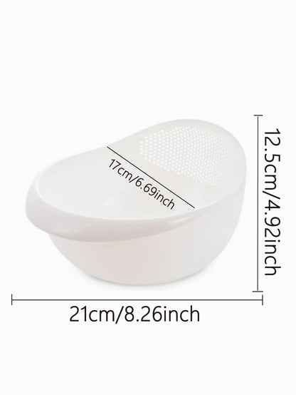2-in-1 wash-and-drain kitchen organizer bowl