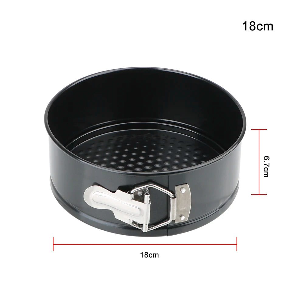 Removable-bottom round cake pan—non-stick carbon steel bakeware