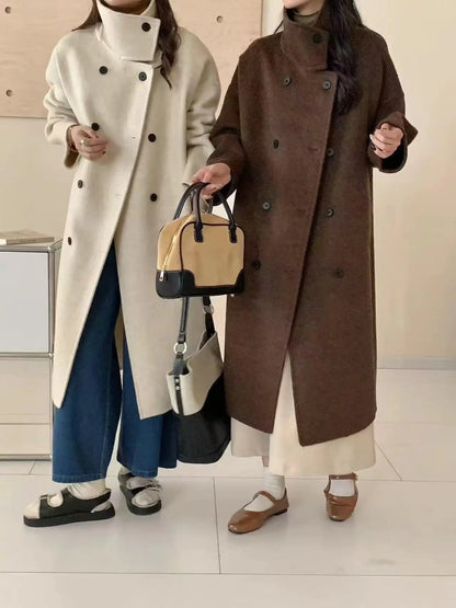 Women’s double-sided cashmere coat
