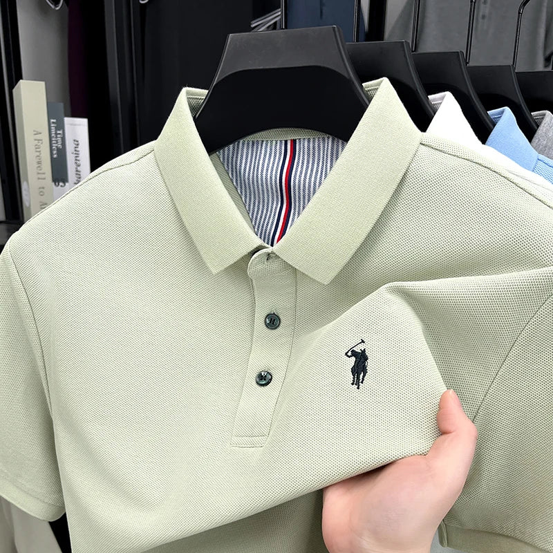 Men’s 100% cotton short sleeve polo shirt