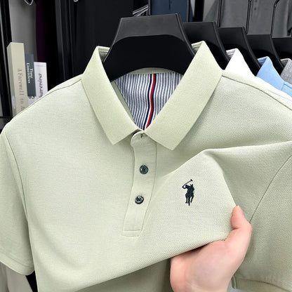 Men’s 100% cotton short sleeve polo shirt