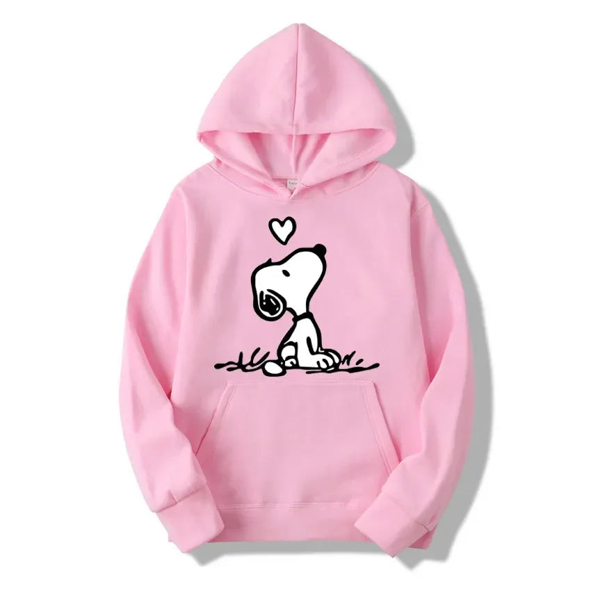 Unisex Snoopy cartoon hoodie for spring/autumn
