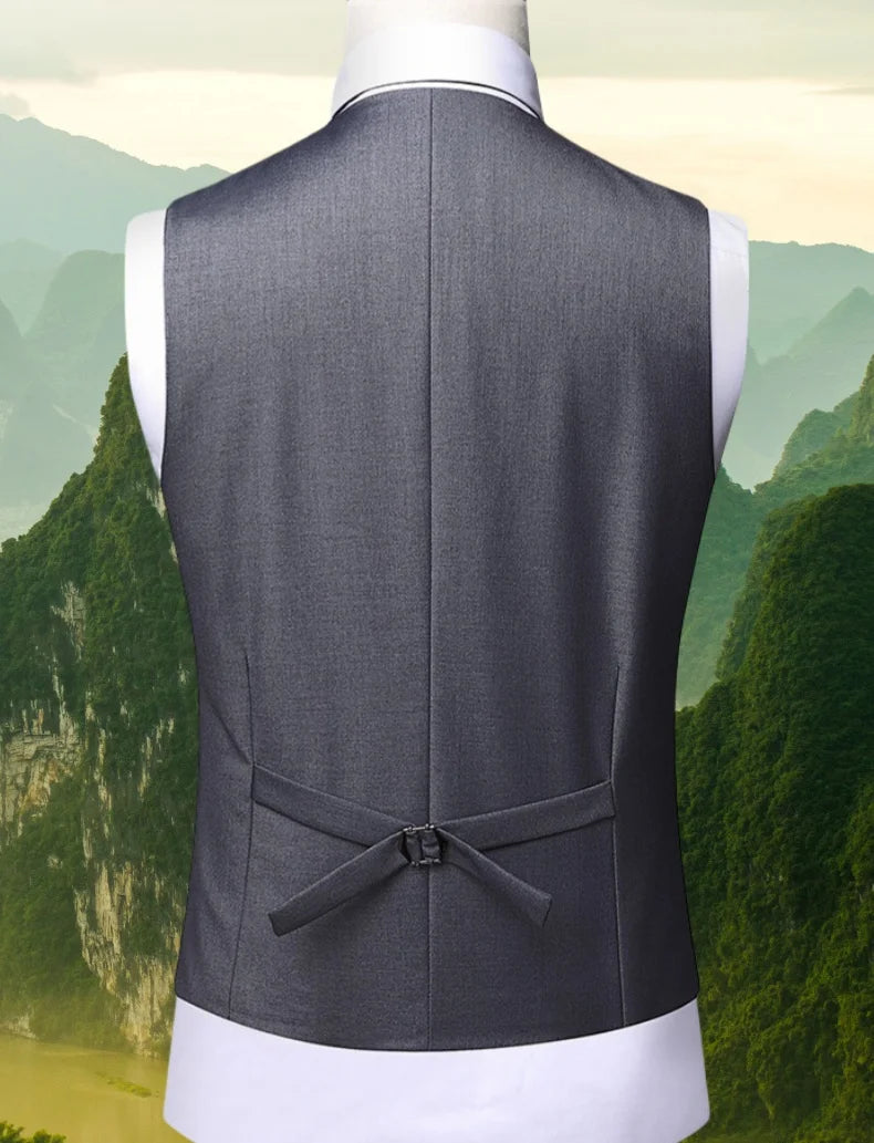 Elegant groomsmen suit jacket, vest & pants