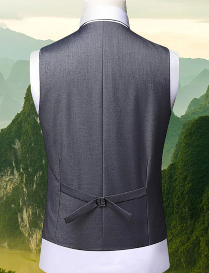 Elegant groomsmen suit jacket, vest & pants