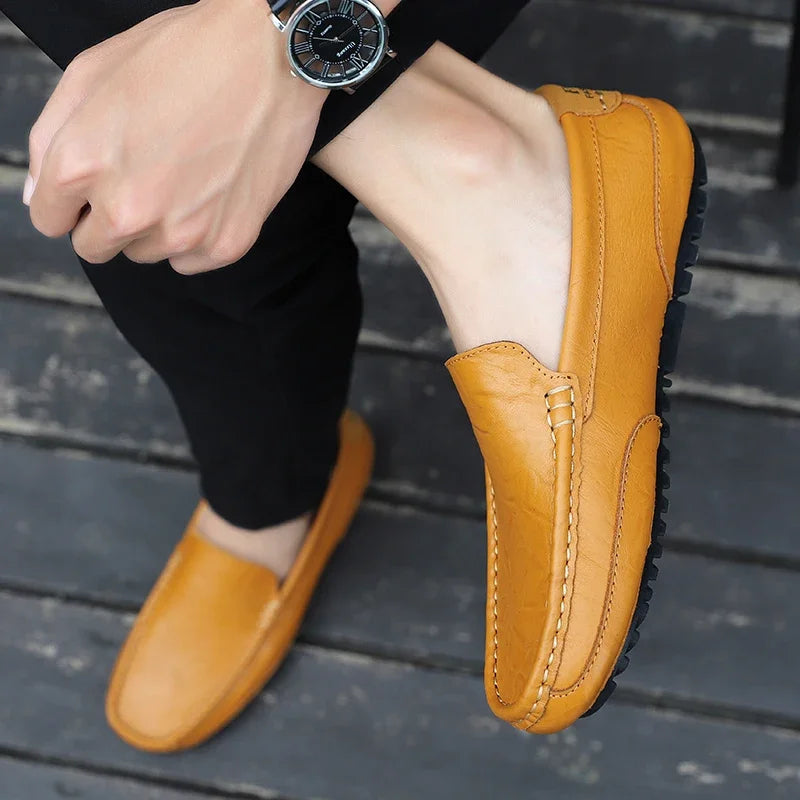 Stylish men’s classic moccasins for work and outings