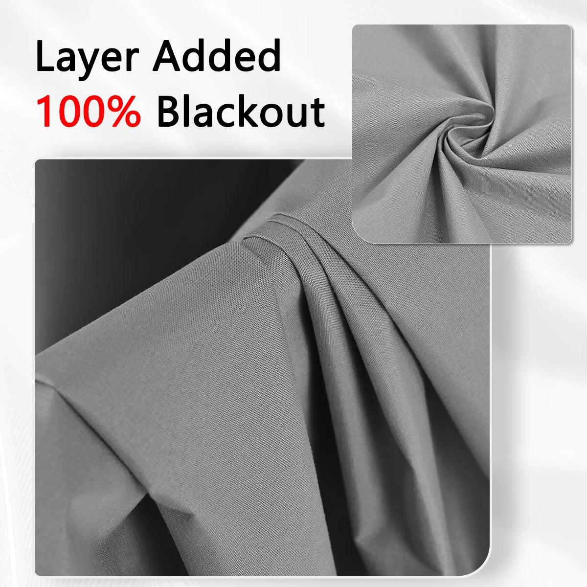 Privacy Drapes for Bedroom, Living Room,100% Blackout Curtains with Grommets.