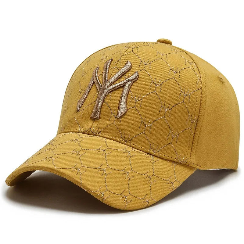 Unisex summer/autumn baseball cap with letter embroidery