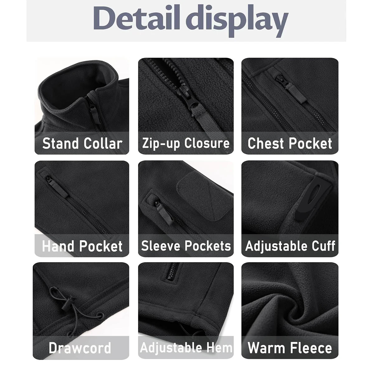 Men’s cotton-padded winter vest with stand collar