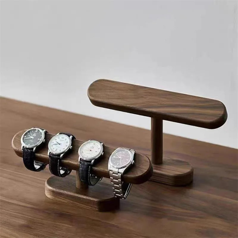 Decorative wooden shelf for watches—perfect for home or events