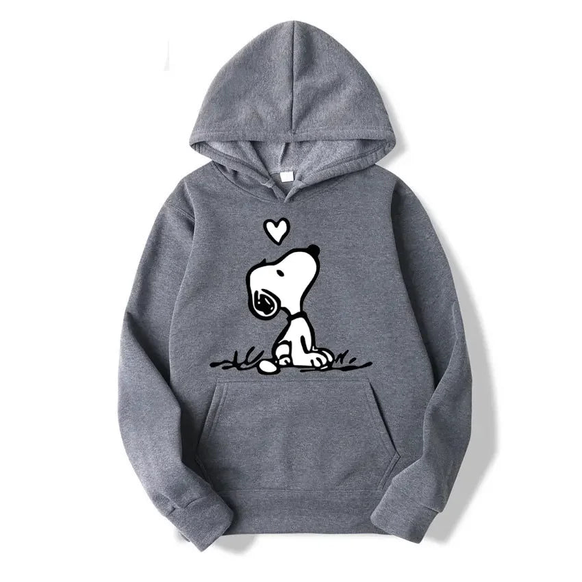Unisex Snoopy cartoon hoodie for spring/autumn