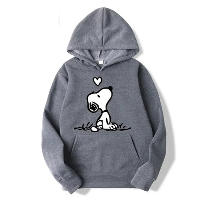 Unisex Snoopy cartoon hoodie for spring/autumn
