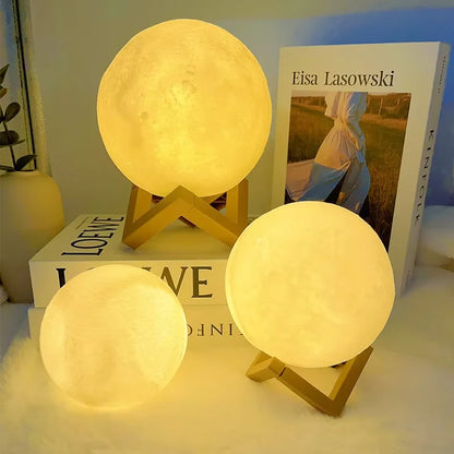 Decorative LED moon light for cozy indoor ambience