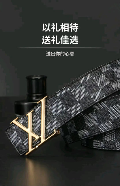 Genuine cowhide business and casual waistband