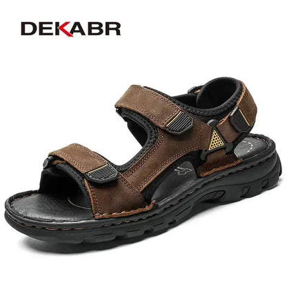 Fashionable non-slip outdoor leather sandals