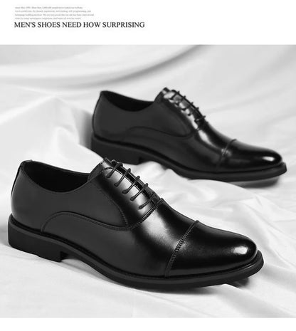 Solid color casual and business dress shoes