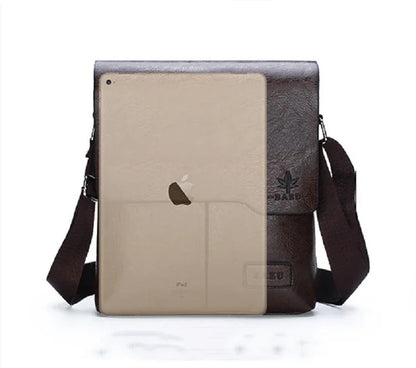 Durable premium leather side bag for men