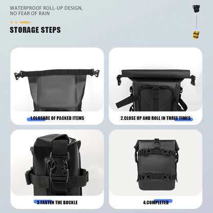 Compact protective bag for motorcycle maintenance gear