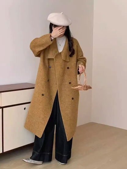 Women’s double-sided cashmere coat