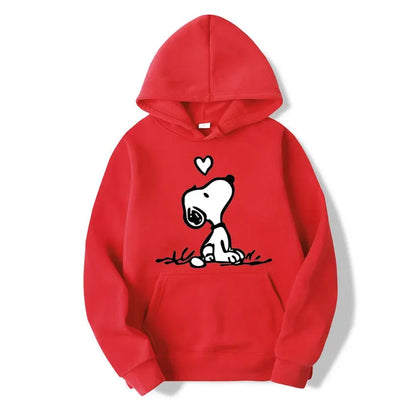 Unisex Snoopy cartoon hoodie for spring/autumn