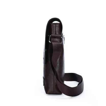 Durable premium leather side bag for men